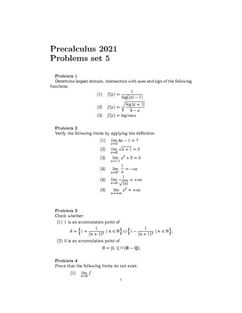 Image result for Precalculus Problems