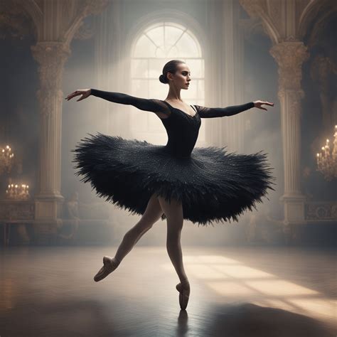 A ballet dancer performing the Black Swan by jin jiang (jimmy) - Playground