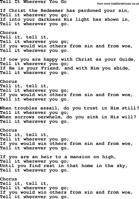 Wherever I Go Lyrics