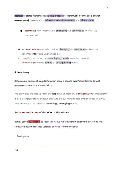 Image result for Schema Reconstructive Memory