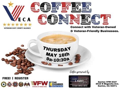 5/16 VECA Coffee Connect, VFW Post 9327 of Santee, 16 May 2024 ...