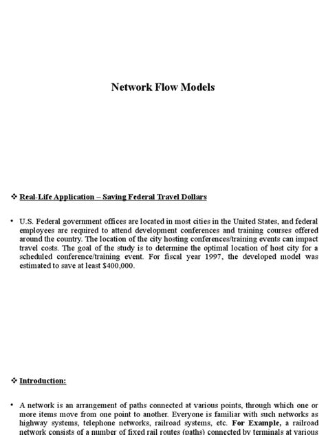Network Flow Model 的图像结果