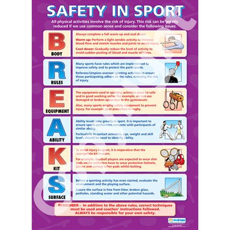 Buy Safety in Sport | PE s | Laminated Gloss Paper measuring 850mm x ...