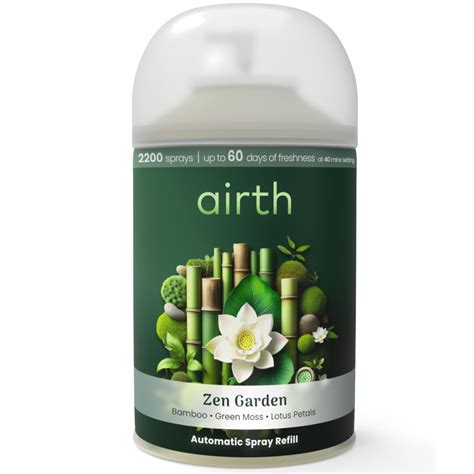 airth Zen Garden Automatic Spray Refill, Air Fresheners with notes of ...
