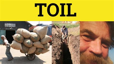 🔵 Toil - Toil Meaning - Toil Examples - Toil Defined