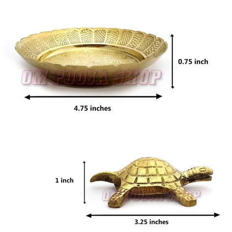 Brass Tortoise with Plate for Good Luck Feng Shui buy online