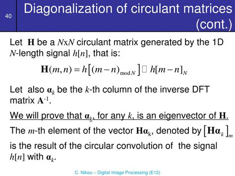 Image result for Circulant Matrix Diagonalization