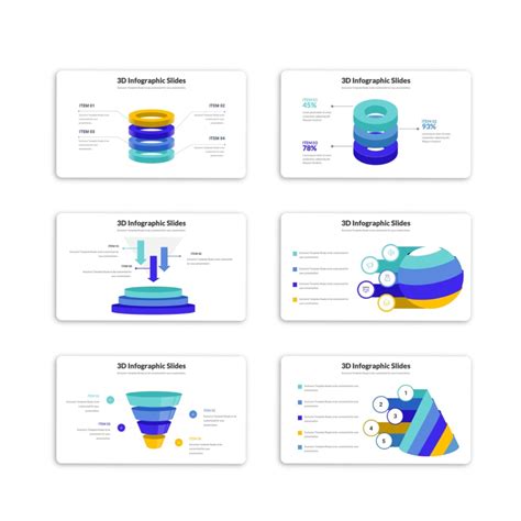 3d Paper Infographic Powerpoint Template Free