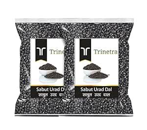 Trinetra Sabut Urad 400Gm Each (Pack Of 2) Urad Gota (800 g) Kali Urad ...