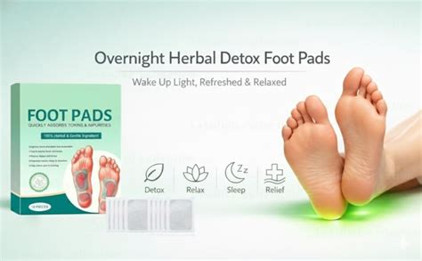 Detox Foot Patches for Weight Loss & Toxin Removal Natural Ginger ...
