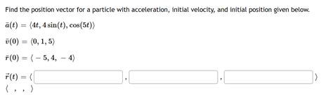 Image result for Position of the Particle Vector Function