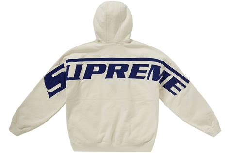 Supreme Wrapped Half Zip Hooded Sweatshirt Stone Men's - SS24 - US