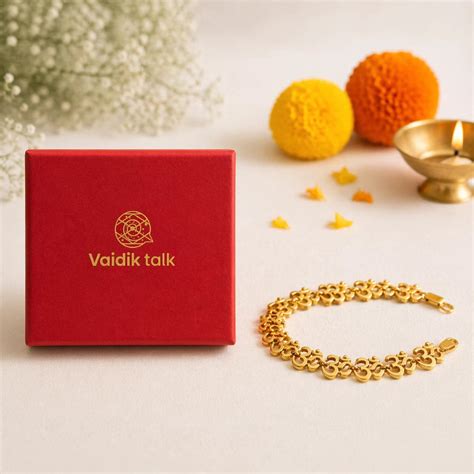 Divine Om Chain Bracelet Unisex | Premium Spiritual Wear | Vaidik Talk