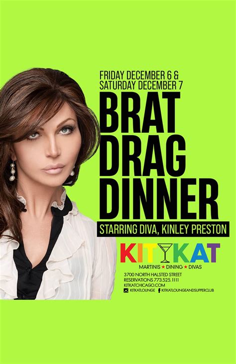 The Brat Drag Dinner With Kinley Preston • Kit Kat | Drag Show Chicago