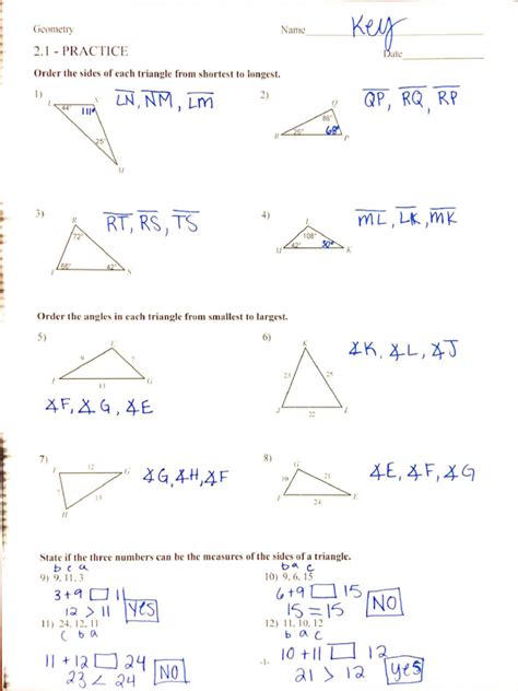 Geometry Worksheet 1.1 Answer Key 的图像结果