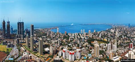 Aerial Panorama of Prabhadevi Mumbai for DB Realty
