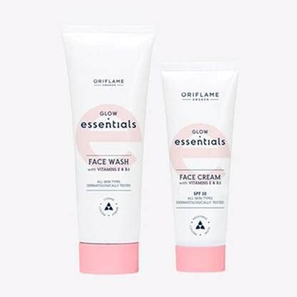 Oriflame Glow Face Wash with Vitamins E & B3 125 ml , Glow Essentials ...