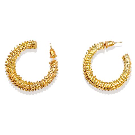 Salve ‘Iqraar’ Mid-Sized C Hoop Earrings
