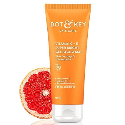 DOT & KEY Vitamin C + E Super Bright Gel Face Wash For Glowing And ...