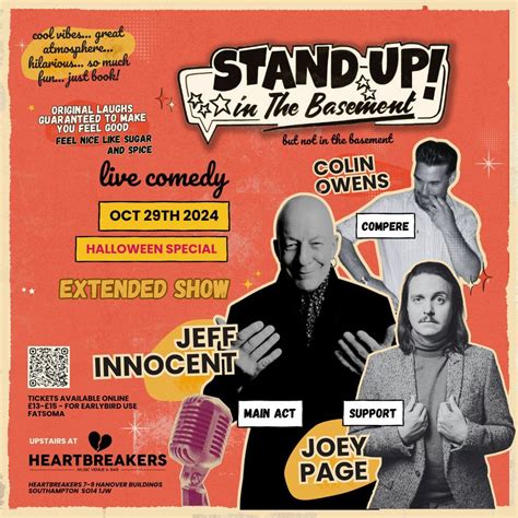 Stand Up in the Basement Comedy - Jeff Innocent | Joey Page ...