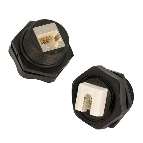 Installerparts CAT 6 RJ45 Shielded Industrial Panel Mount Keystone ...