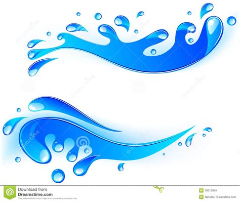 Clip art photo water splash