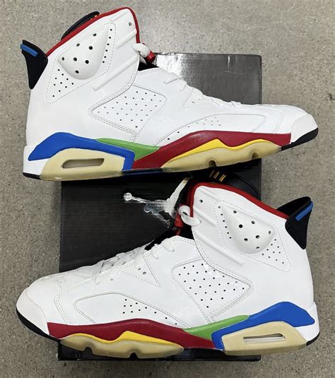 Olympic 6s 2008 Nike Air Jordan VI 6 Olympic Beijing Retro GS 2008 Sz