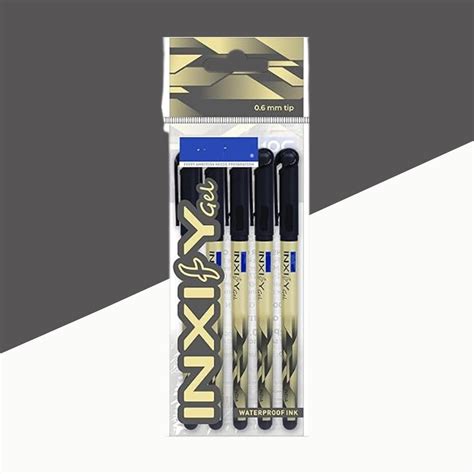 (5 Pcs.) Doms Inxify Waterproof Gel Pen- Black – Topperskit LLP