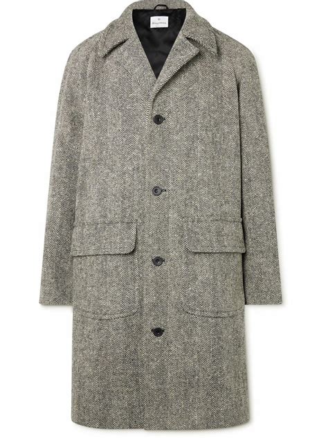 Kingsman - Jermyn Herringbone Wool Car Coat - Gray Kingsman