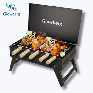 Glowberg Folding Griller with Compact Briefcase Style and Foldable Legs ...