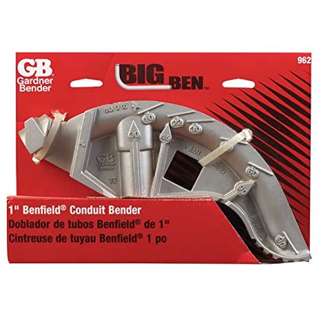 GB Big Ben Aluminum Hand Bender, 1" EMT and 3/4" Rigid Bending Capacity ...