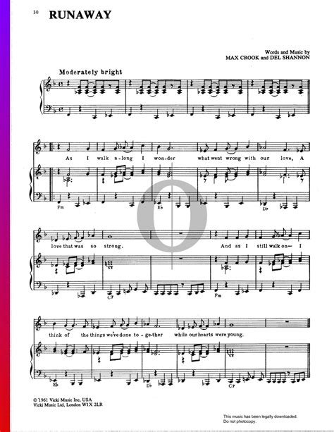 Runaway Piano Sheet Music at Pearlie Ruiz blog