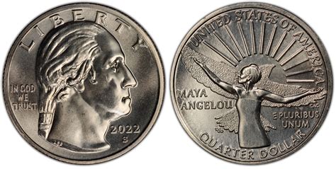 2022-S 25C Maya Angelou (Regular Strike) American Women Quarters - PCGS ...