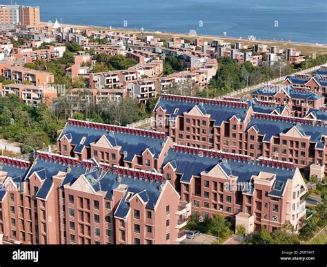 YANTAI, CHINA - SEPTEMBER 5, 2023 - The sea view housing project by the ...