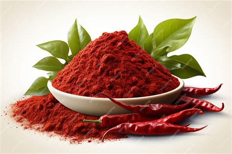 Premium Vector | Red chili powder traditional process Bowl with red ...