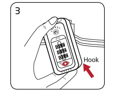 Samsonite TSA Lock Setting 的图像结果
