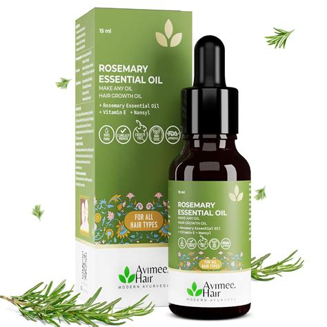 Buy Avimee Herbal Rosemary Oil for Hair with Vit E & Nansyl | For Hair ...