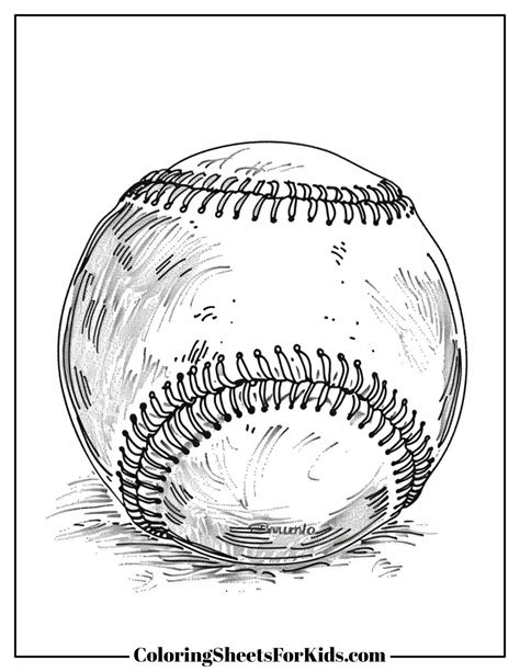 Softball Coloring Pages (Free PDF) - Coloring Sheets For Kids