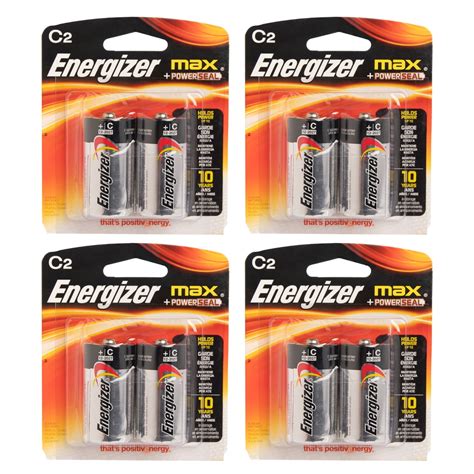 Energizer (8 Pack) C Batteries Alkaline Batteries C Size Battery C ...