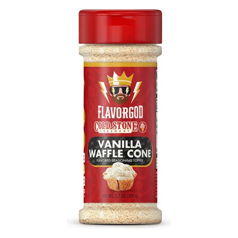 Flavorgod - Zero Calories Topper - Cold Stone Vanilla Waffle Cone - Low ...