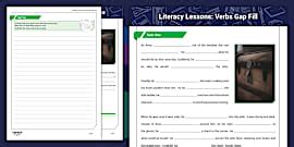Literacy Lessons: Identifying Verbs Worksheet