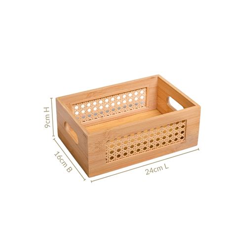 Bamboo Decorative Storage Box Online - Premium Basket | Nestasia