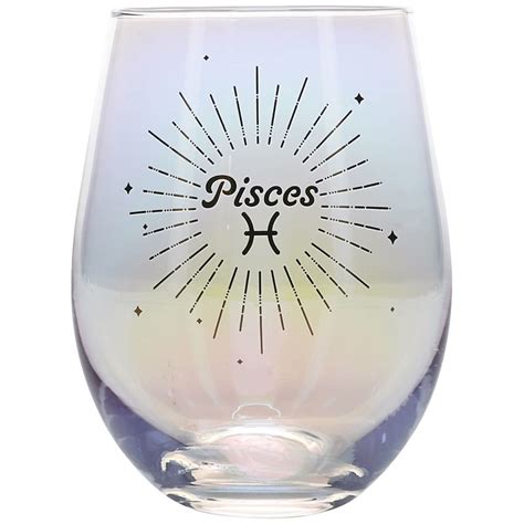 Festive Voice Pisces Zodiac Wine Glass | Walgreens