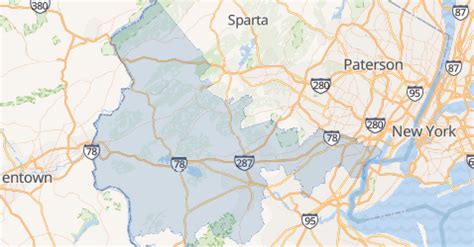 Image result for 908 Area Code Map