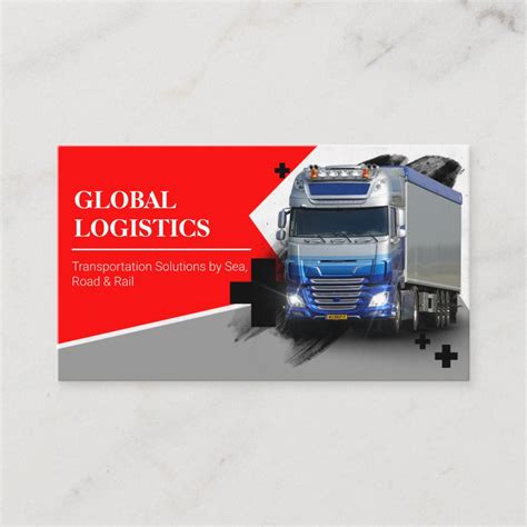 Transportation and Logistics company Business Card | Zazzle