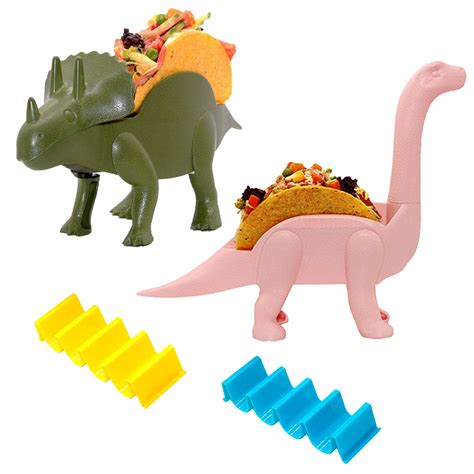 Buy Dinosaur Taco Holder Set of 4 - The Perfect taco holders for Kids ...