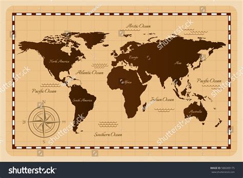 Blank Old World Map Vector 的图像结果