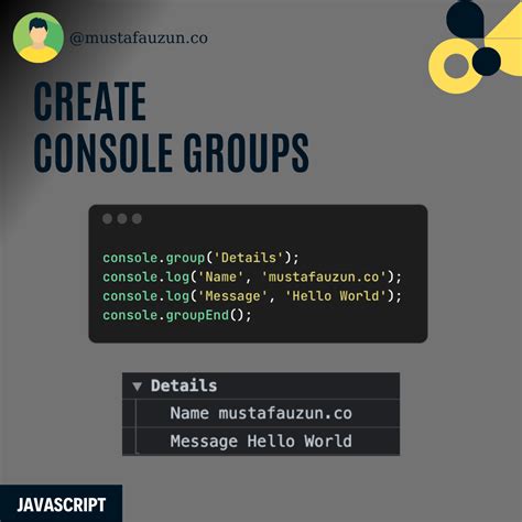Image result for Console Group JavaScript