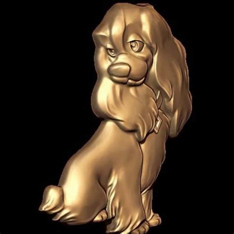 Unique Dog 3D Model Pendant for Creative Designers