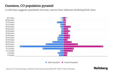 Gunnison, CO Population by Age - 2023 Gunnison, CO Age Demographics ...